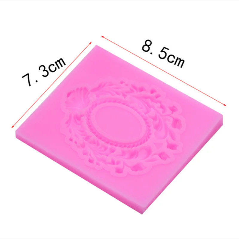 

3D Lace Photo frame Retro Style Silicone Cake Mold Fondant Chocolate Candy Cake Decorative tools Baking Cake Tools Molds