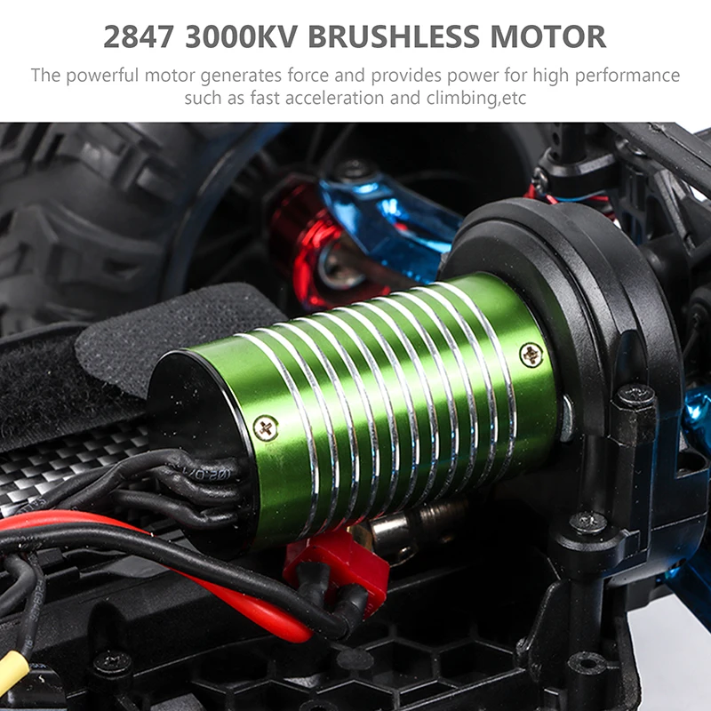 80 км/ч Высокая Скорость 4WD RC бесщеточный автомобильный двигатель 1:10 весы
