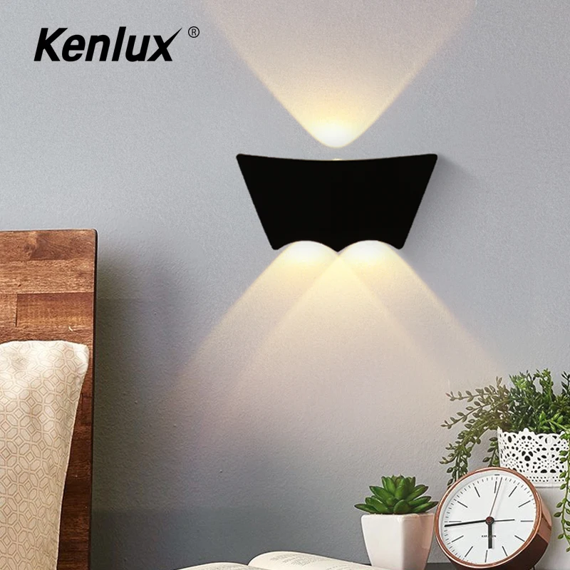 Светодиодный настенный светильник алюминиевая уличная и комнатная лампа