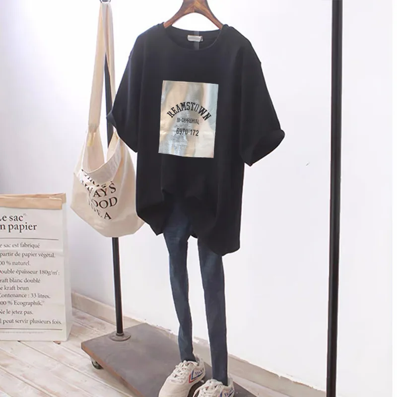 

Sweet Daisy Print Tshirt Women Casual Loose Tops T-shirt Short Sleeves White T shirt Summer O Neck Daily Office Wear HQ- 192