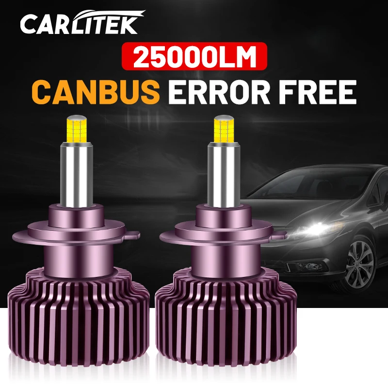 Светодиодная лампа для фар Carlitek 9012 лм Canbus 360 CSP LED H7 H4 D2S D2R D4S D4R H1 H11 H8 H9 9005 9006 HB3 HB4 6000K |