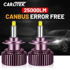 Светодиодная лампа для фар Carlitek 9012 лм Canbus 360 CSP LED H7 H4 D2S D2R D4S D4R H1 H11 H8 H9 9005 9006 HB3 HB4 6000K