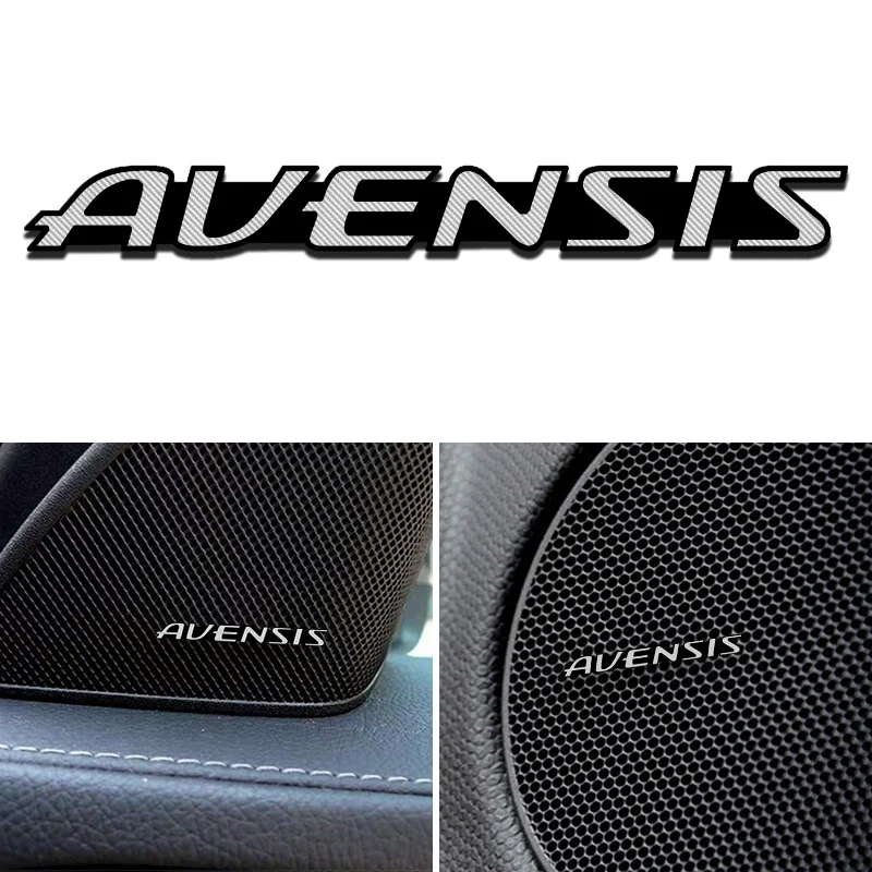 Car Styling 3D aluminum speaker stereo badge emblem Sticker for Toyota Avensis t25 t27 Accessories | Автомобили и мотоциклы
