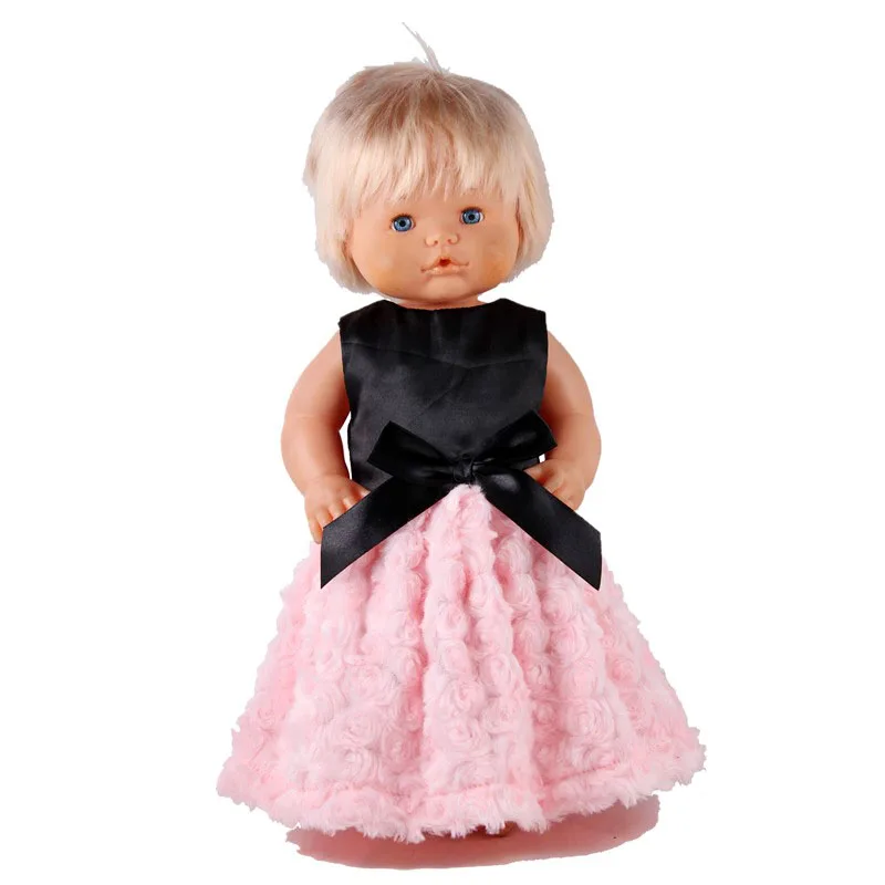 luxury dress Кукла Одежда, размеры: 41 см Nenuco кукла Nenuco y su Hermanita 6-розовое платье для бальных танцев; комплект одежды; обруч для волос, браслет обувь - Цвет: luxury dress
