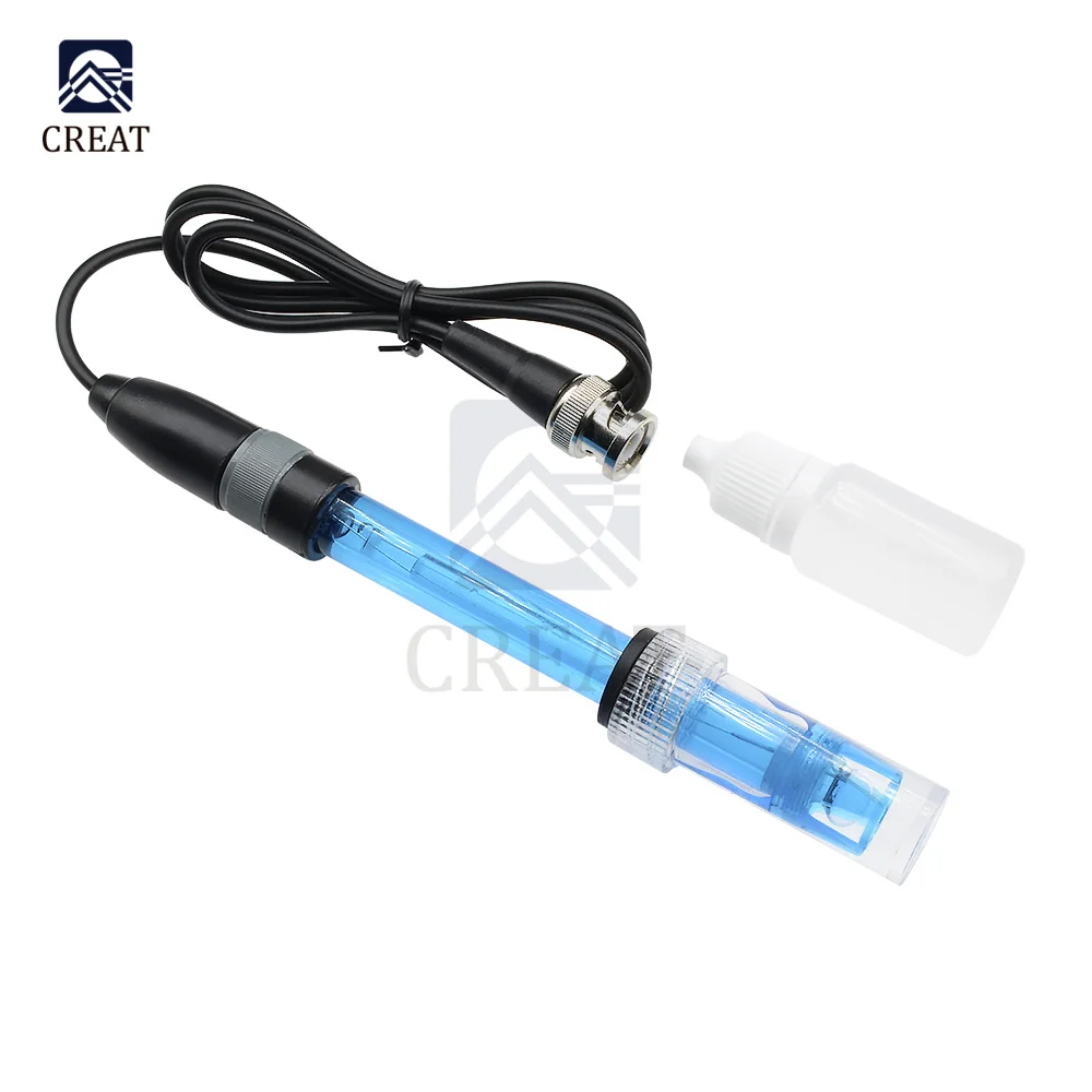High Quality PH Electrode Probe Sensor BNC Connector for Aquarium Hydroponic Controller Meter gib 0-14pH New Arrival | Электронные