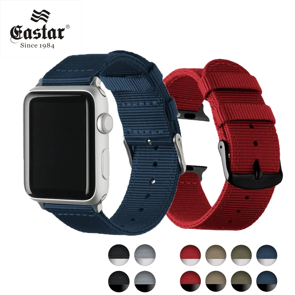Eastar легкий дышащий водонепроницаемый нейлоновый ремешок для apple watch 5 ремешок 42 мм 38 мм для iWatch serise 4 3 2 1 ремешок для часов