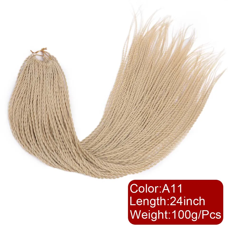 P4/24 Elegant MUSES 30 Корни 24 дюйма Мягкие эффектом деграде(переход от темного к Сенегальские накрученные волосы вязаная крючком коса синтетические накладные волосы, плетеные волосы, faux locs - Цвет: P4/24