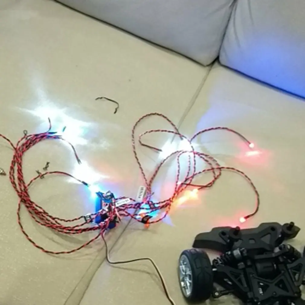 

12 Ultra LED Flashing Bright Light Strobe Lamps Kit System for 1/10 1/8 RC Drift HSP TAMIYA CC01 4WD Axial SCX10 RC Car Truck