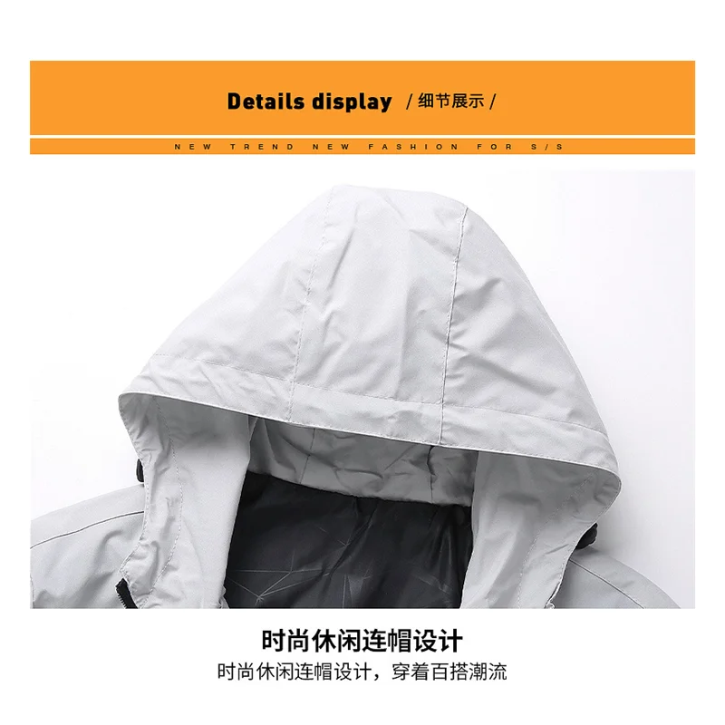 

Vespa 2021 Spring Thin Men's Jacket Battery Car Motorcycle Fashion Print Casual Sports Zipper Hooded Jacket Zipper Pocket Hoodie