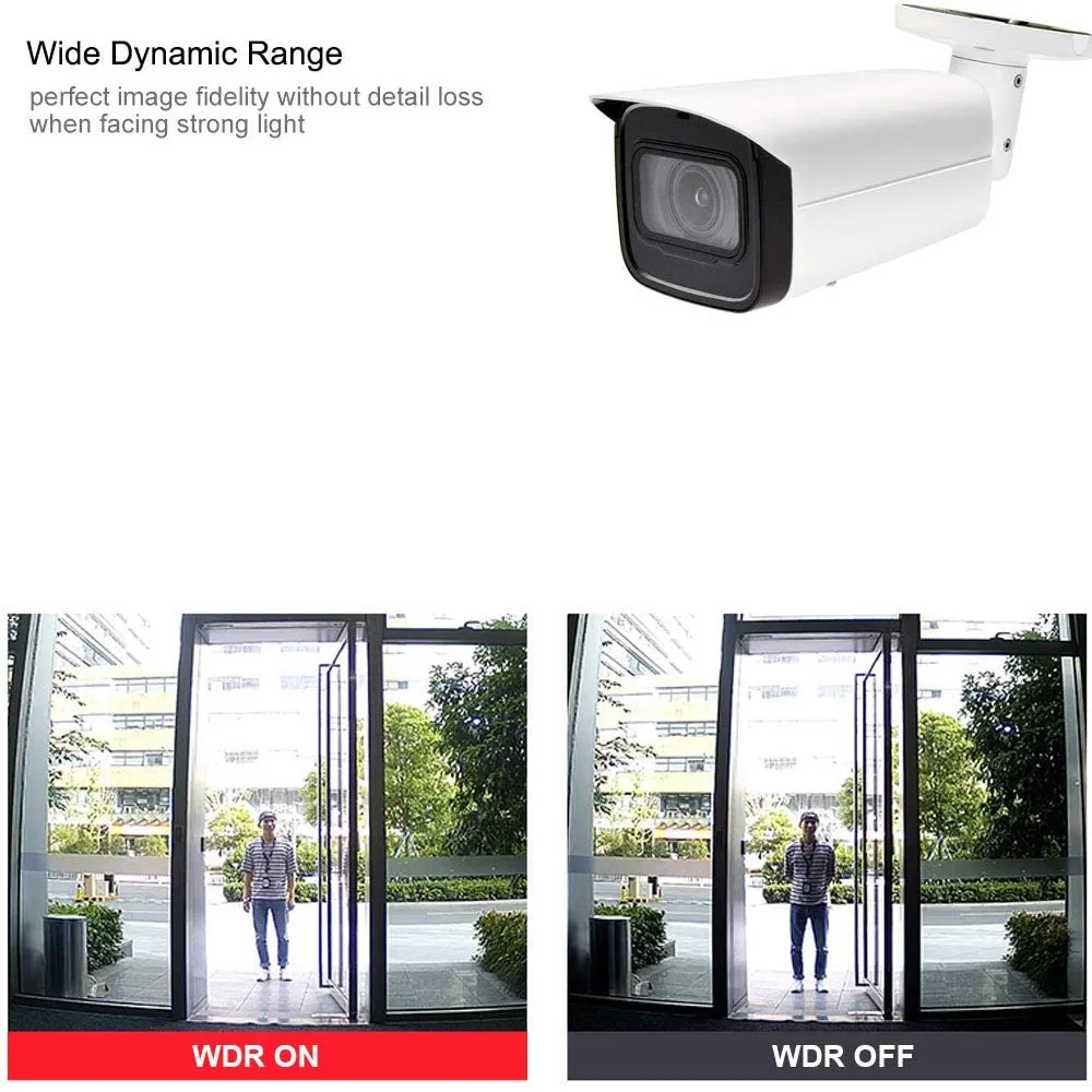 IPC HFW3841T ZAS 8MP 4K Starlight H.265 IP67 PoE моторизованная вариофокальная цилиндрическая