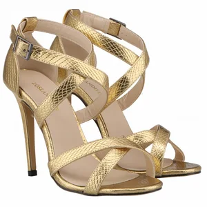 LOSLANDIFEN Модные женские крокодиловые сандалии с открытым носком на высоком каблуке летние туфли-лодочки Женские повседневные кожаные каблуки 102-1A-XE