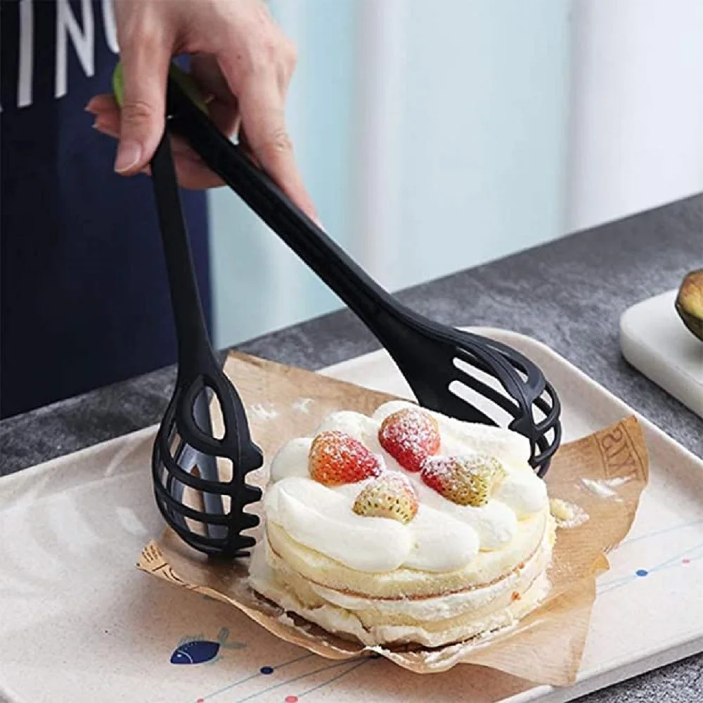 

Multifunction Egg Whisk Multifunctional Manual Egg Beater Locking Food Tongs Salad Mixer for Cooking, Boiling, Mixing Barbecue
