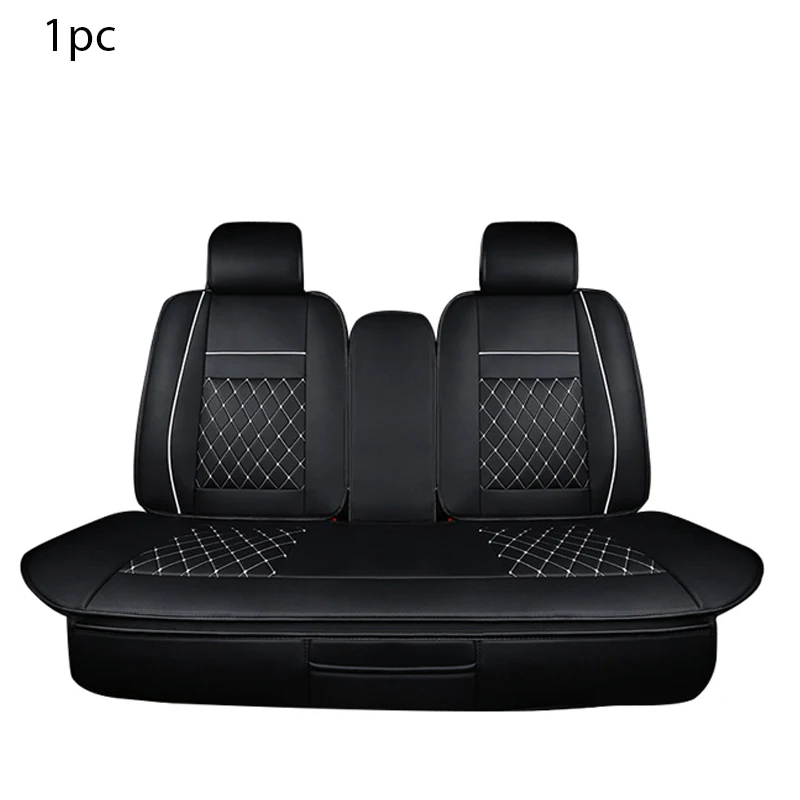 Rear Black white Универсальный Набор чехлов для автомобильных сидений, чехлы для автомобильных стульев, чехлы для подушек, автомобильные аксессуары, защитные накладки для сидений, чехлы для автомобильных сидений, коврики - Название цвета: Rear Black white