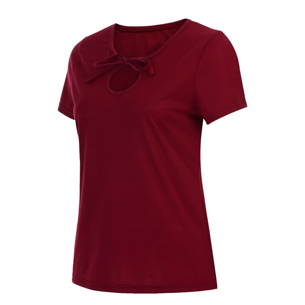 

Basic T Shirt Women Long Sleeve Womens Tops 2016 Spring Womens Solid Casual Short Sleeve T Shirt Patch TopZ0304