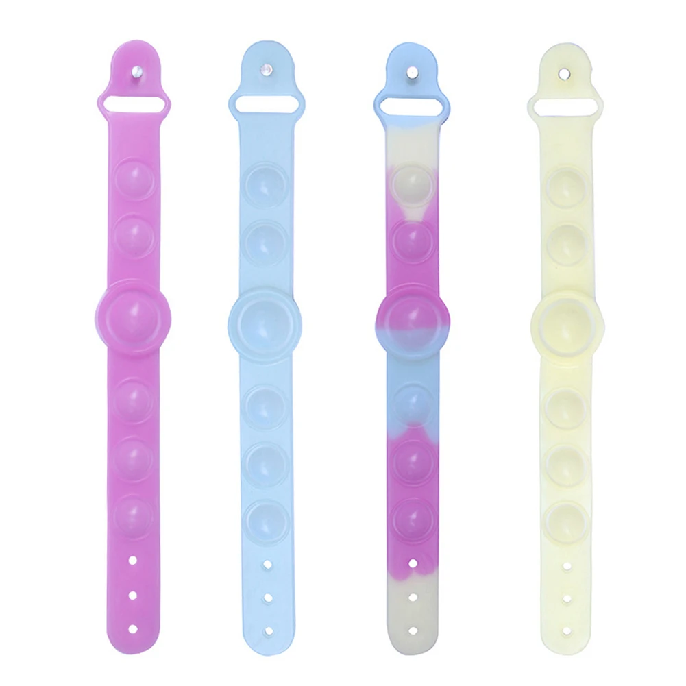

Fidget Toys Bracelet Push Bubble Antistress Toys Wearable Wristband Toy Adult Children Sensory Toy To Relieve Autism