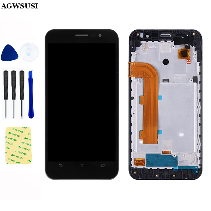 ЖК-дисплей для Asus Zenfone Go ZB500KL X00AD модуль ЖК-экрана + сенсорный экран дигитайзер