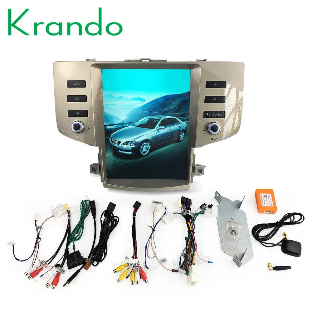 Krando Android 9 0 12 1 "Тесла вертикальный экран Автомобильный мультимедийный плеер для