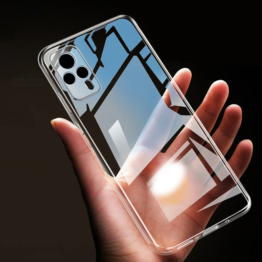 2021 High Quality Soft Clear Case for VIVO V21 V21E Global 4G 5G Camera Protective Transparent TPU Phone Back Cover VIVOV21 E