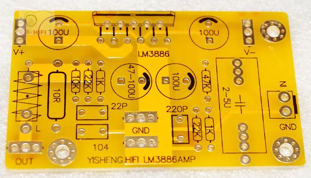 KYYSLB 60 Вт 8 Ом DC двойной 40 в LM3886 усилитель мощности плата может быть подключена в параллельной домашней аудио HIFI усилитель мощности