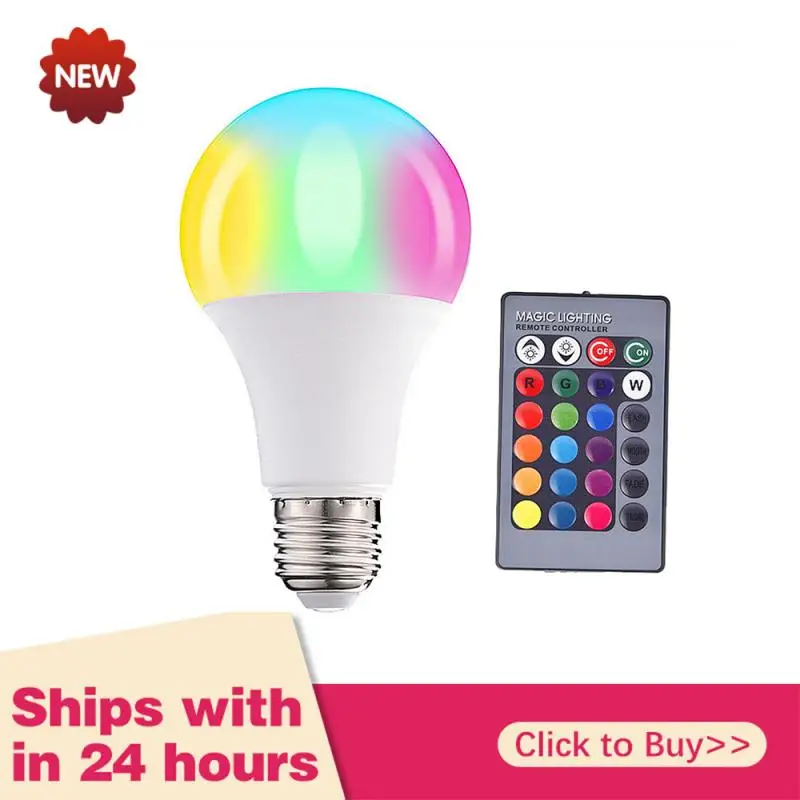 

85-265 в E27 RGB Светодиодная лампа освещения s 3 Вт 5 Вт 10 Вт 15 Вт RGB Освещение Светодиодная сменная цветная стандартная Светодиодная лампа с дистан...