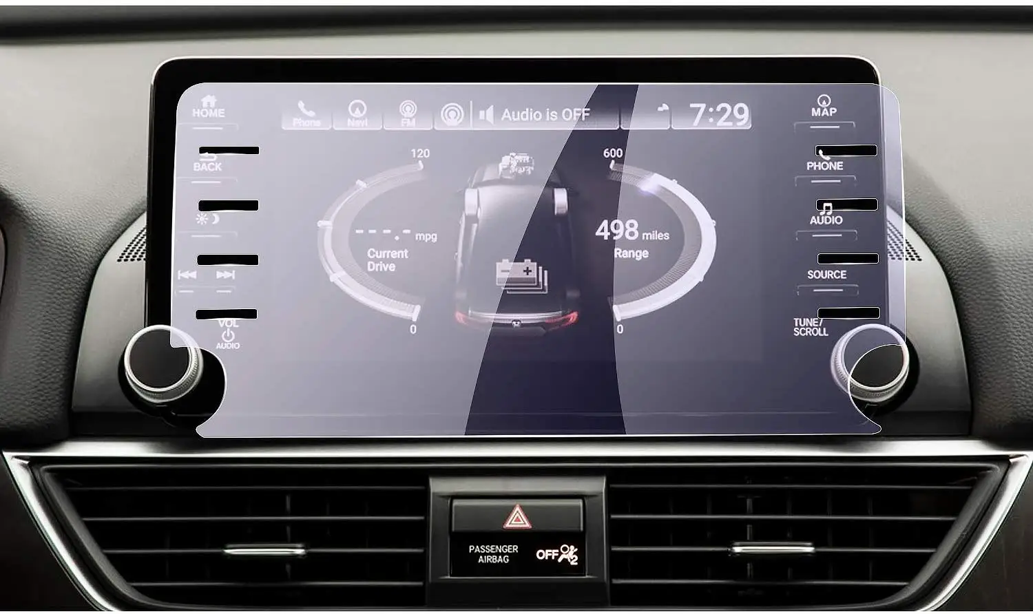 Защита для сенсорного экрана от царапин и ударов Honda Accord 2018 2019 7 дюймов|Лепнина