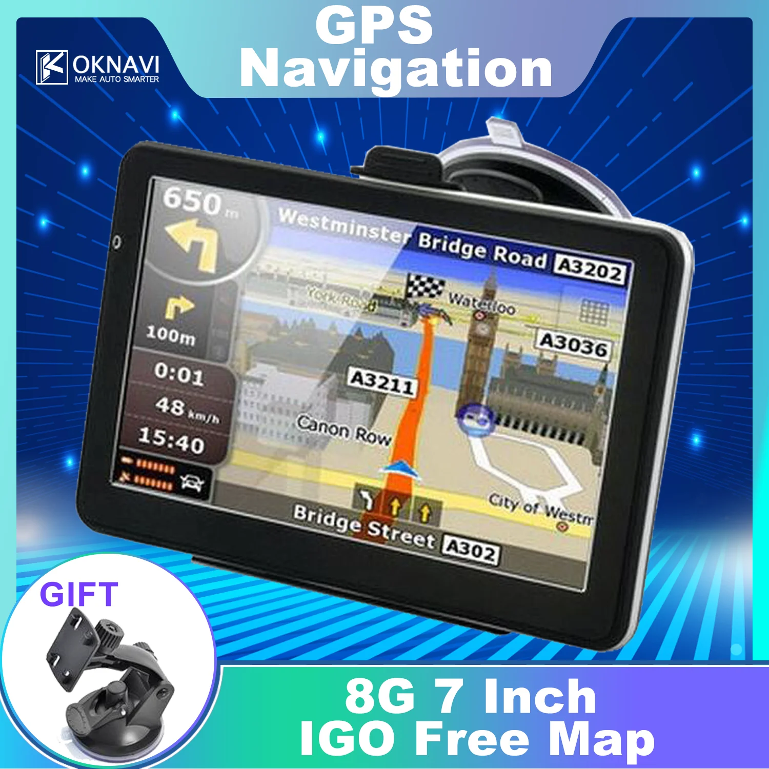 OKNAVI сенсорный экран 5 &quot7&quot Android Автомобильный GPS навигатор IGO новейшая