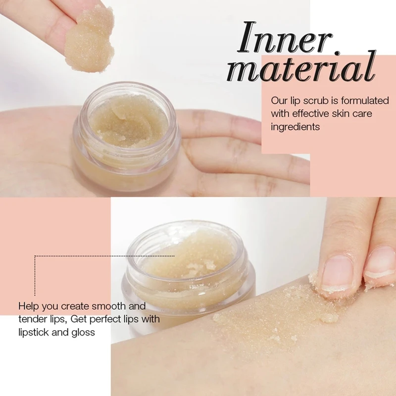 

O.TWO.O Honey and Milk Lip Scrub Lips Moisturizing Full Lip Plumper Cosmetics Remove Dead Skin Lip Balm Skin Care Lips Makeup