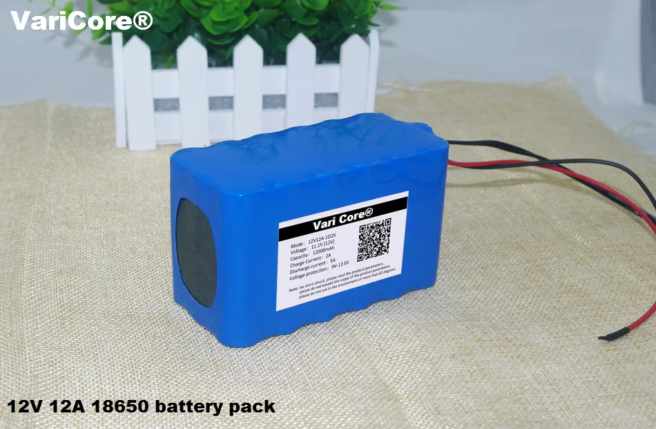 12V 18650 Lithium-ion Battery Pack 12A Protection plate 12000mAh Hunting lamp xenon Fishing Lamp USE | Электроника