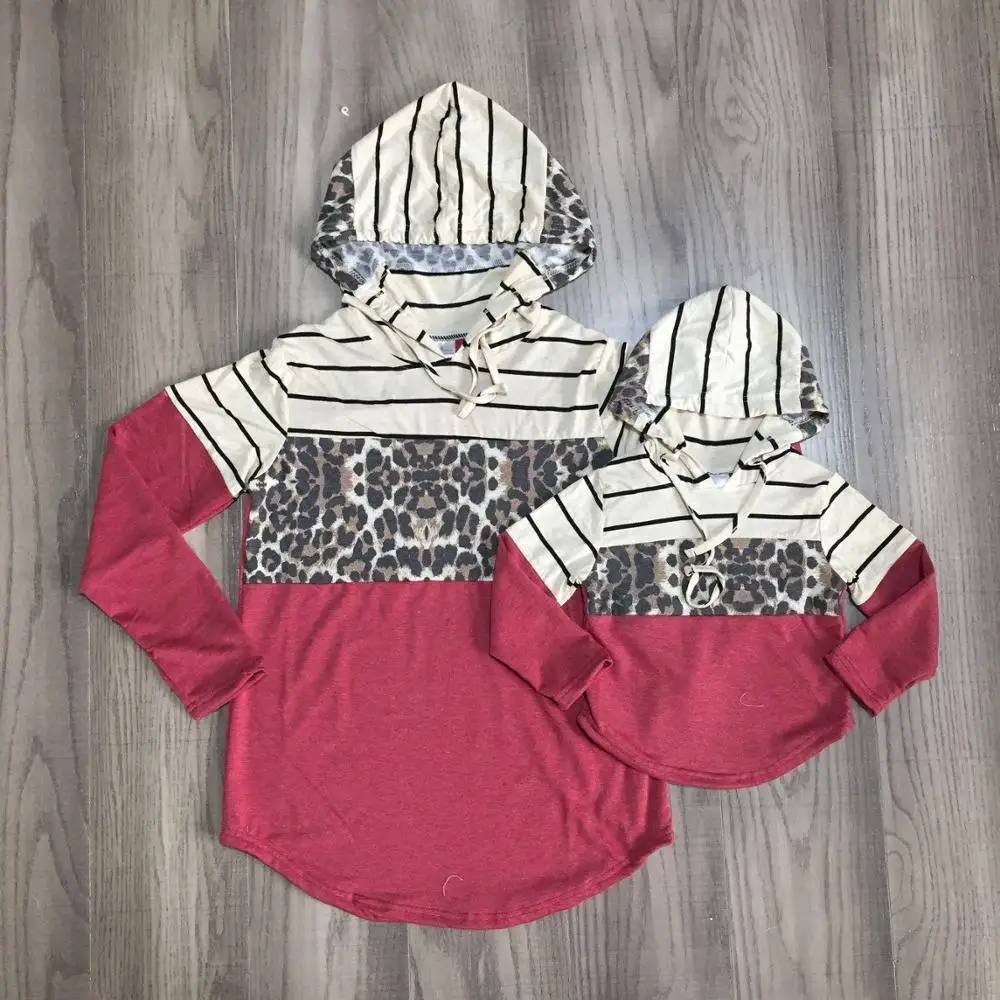 Одежда для мамы и меня Детская Хлопковая одежда с леопардовым принтом маленьких