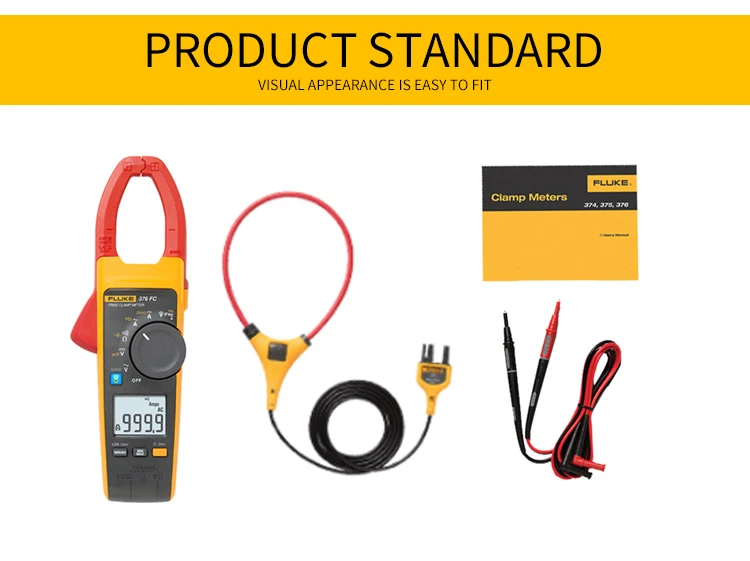 Токоизмерительные клещи Fluke 376 FC True RMS 1000A AC/DC с iFlex 2500A AC сертификатом калибровки NIST