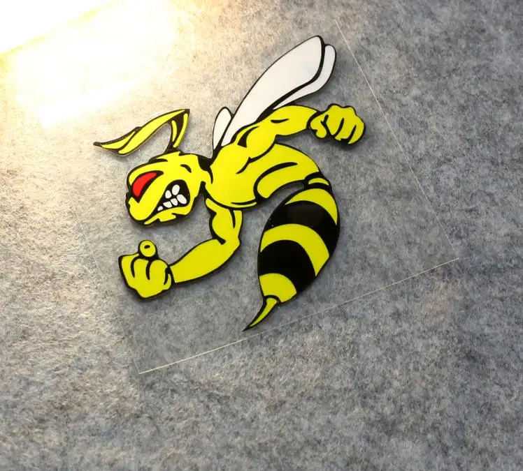 Светоотражающая наклейка в виде пчелы сердитой мотоцикла наклейки для