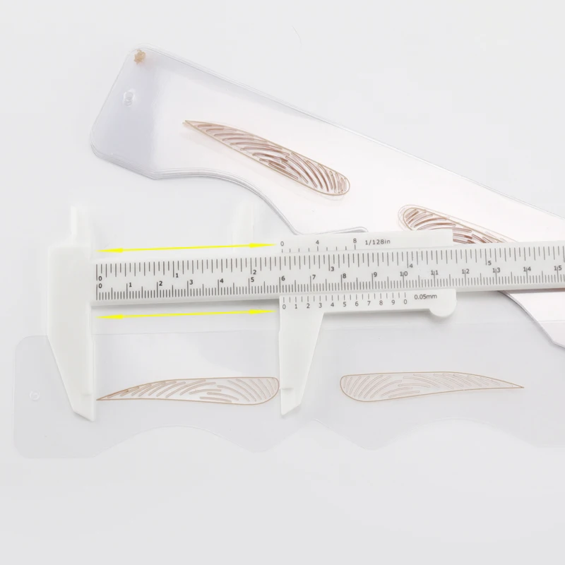 Принадлежности для перманентного макияжа Пластиковый штангенциркуль линейка