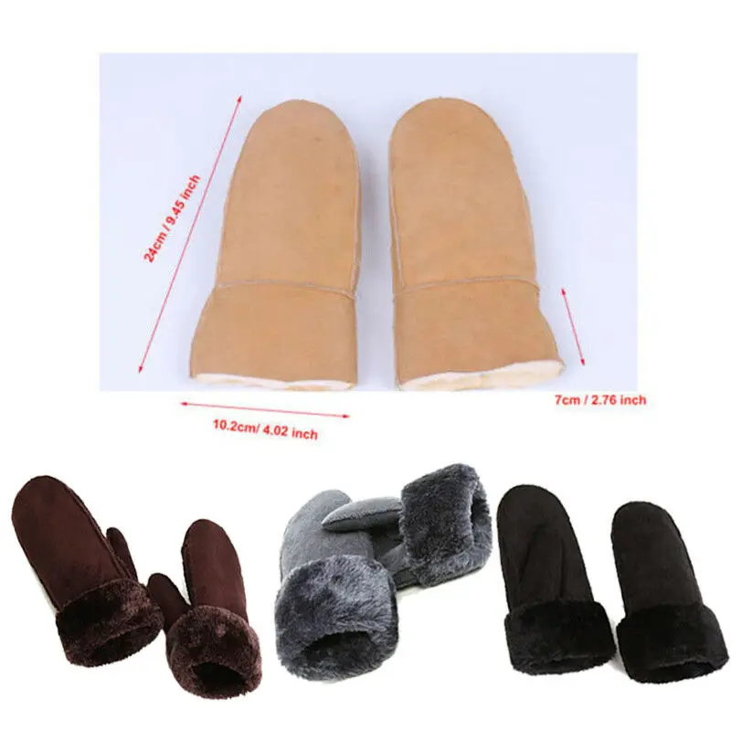 Новое поступление женские зимние перчатки Goocheer из овечьей кожи с теплыми