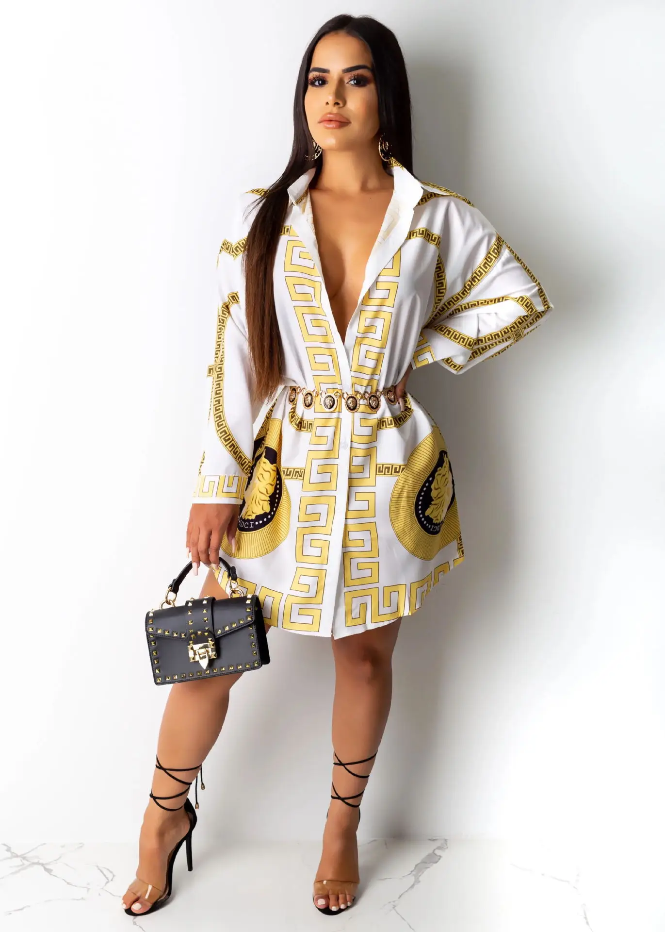 2019 модная новая Африканская Этническая женская рубашка с цифровым принтом