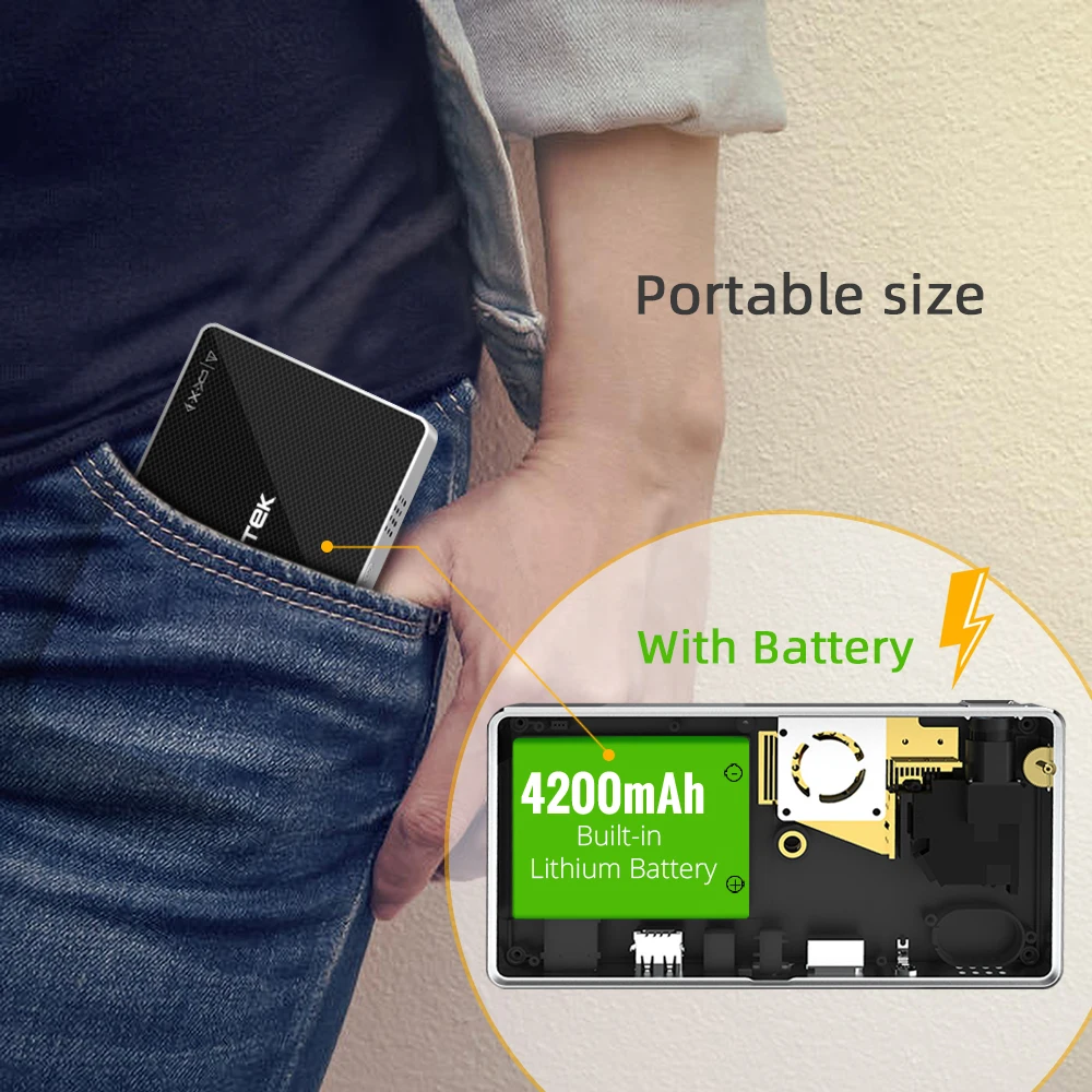 BYINTEK P10 Mini DLP Умный домашний кинотеатр портативный Android Wifi мини HD светодиодный