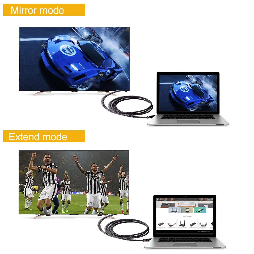 Wavlink 2 м HDMI к кабель позолоченный соединительный дисплей 1 4 1080P 3D для HDTV сплиттер