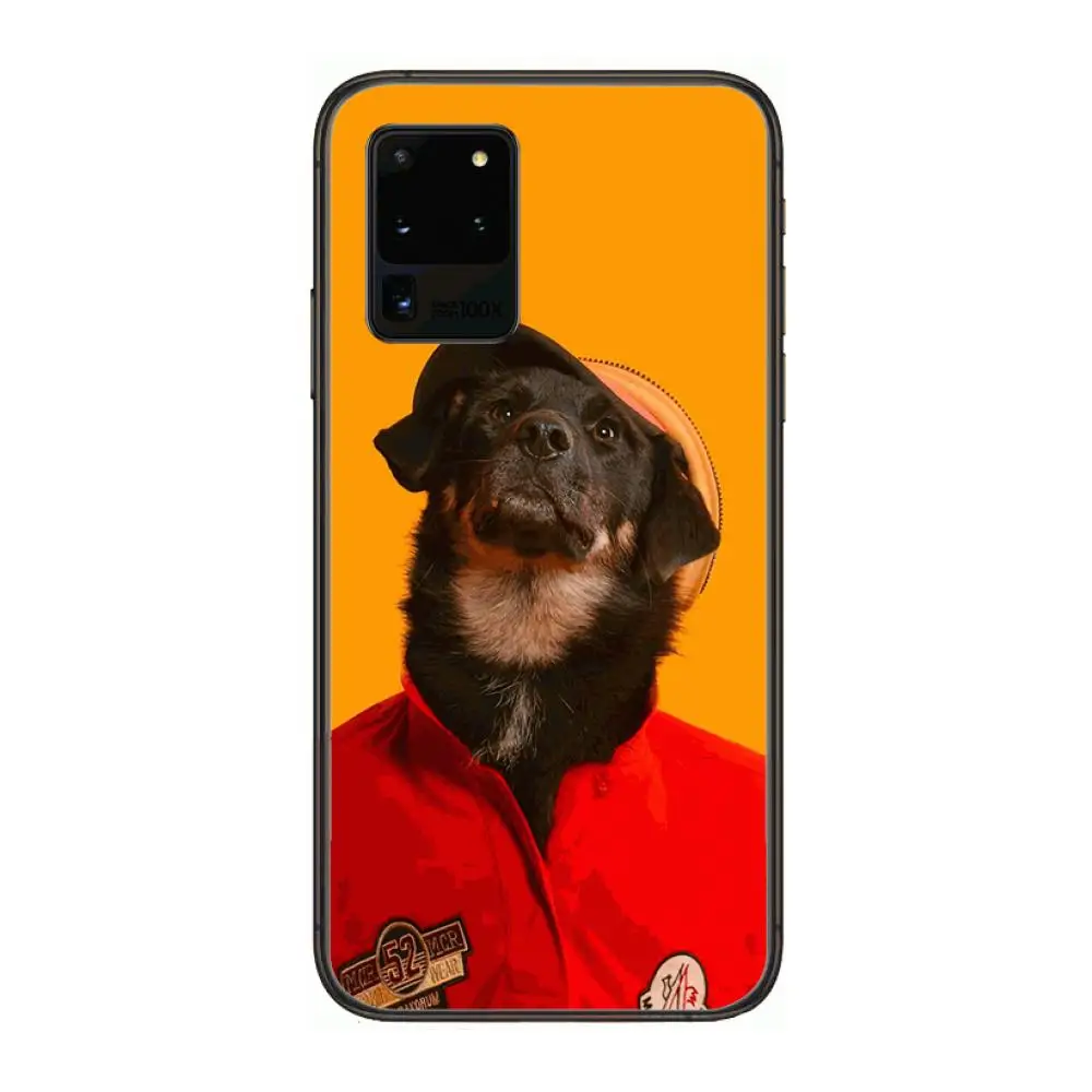 

Dog fashion creative personality boys Phone cover hull For SamSung Galaxy S 6 7 8 9 10 20 21 Plus Edge E note 5G Lite Ultra bl