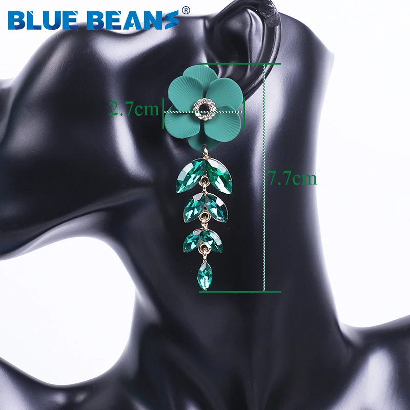 

Agustina Crystal Earrings Women Flower Earrings Fashion Jewelry Luxury Rhinestone Earrings Drop Pink Earring Dangle Earings Boho