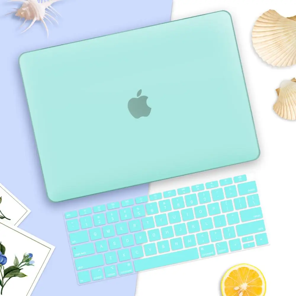 Матовый Жесткий чехол для Iphone, для Ipad, для Ipad Mini Air 13 A1932 retina 13 15 A1502 A1398 Pro 13," 15,4" 1" с сенсорной панелью A2159 A1989 A2141 - Цвет: Green