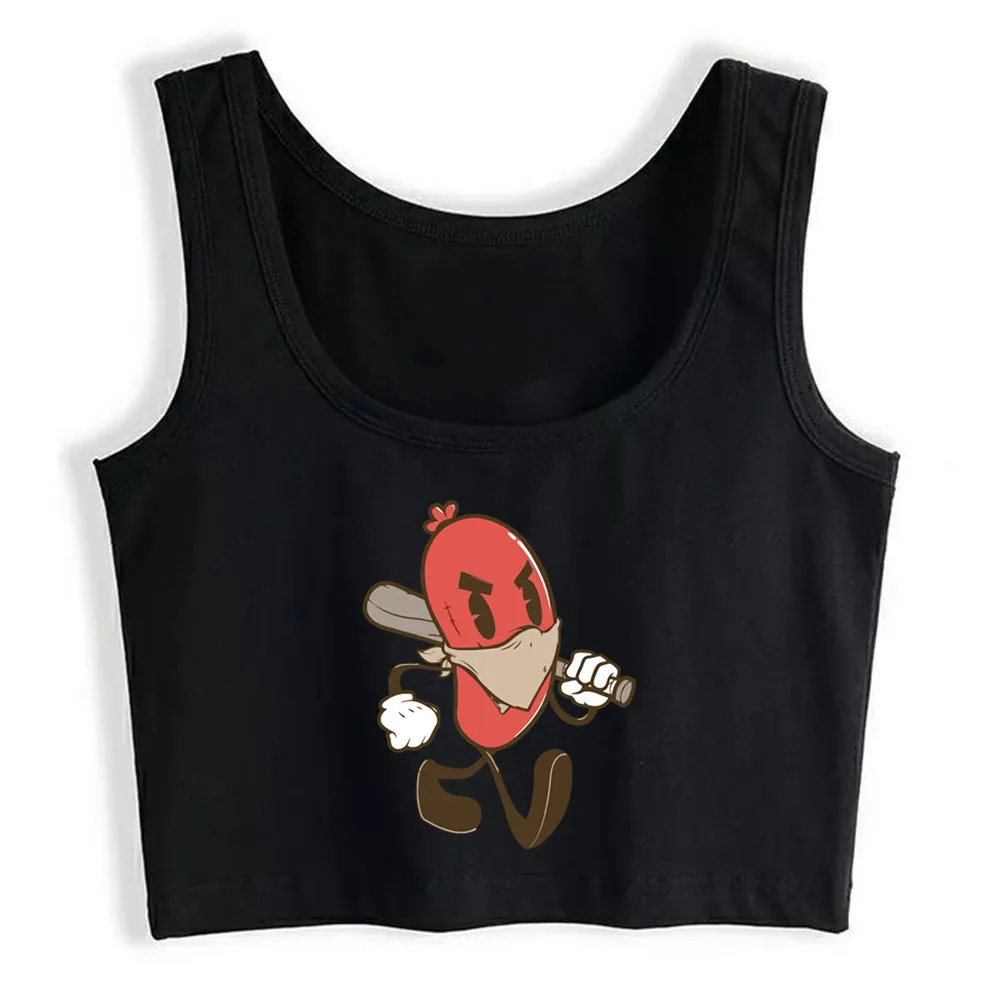 

Crop Top Women Vintage Animation Art Harajuku Tank Top Women Custom Women Clothes