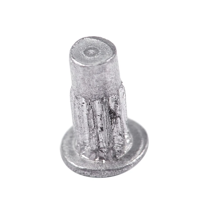 200pcs 5/64inch x 13/64inch Aluminium Round Head Solid Rivets Knurled Shanks
