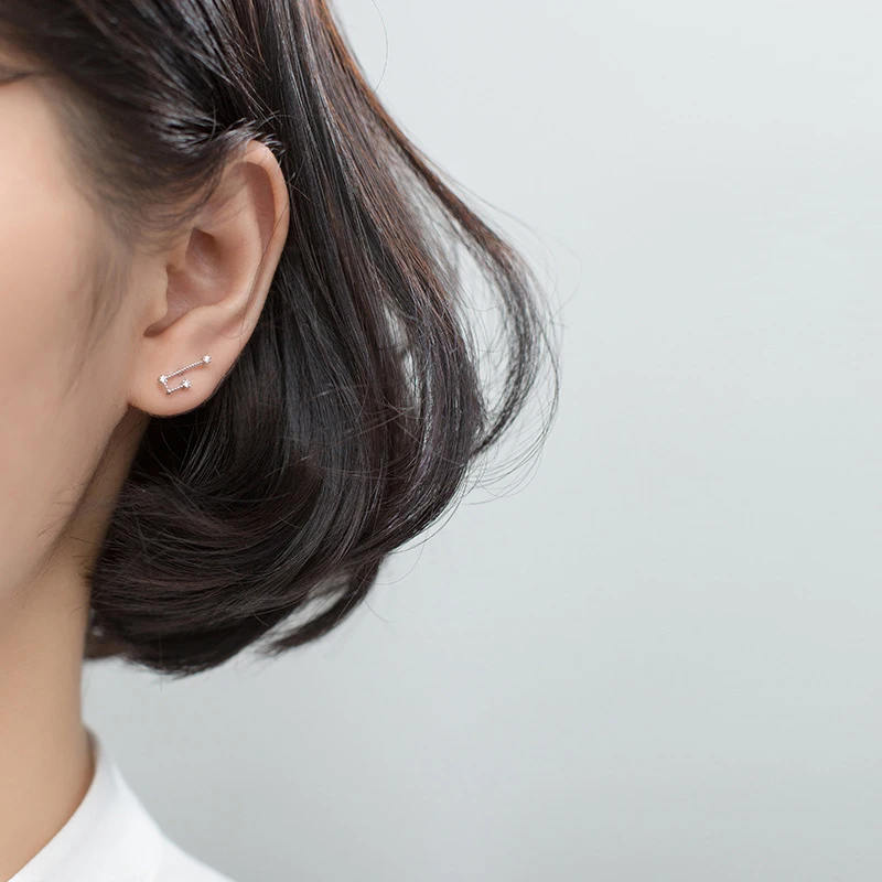 Colusiwei 925 пробы серебро Ослепительная двенадцать созвездий серебряные серьги