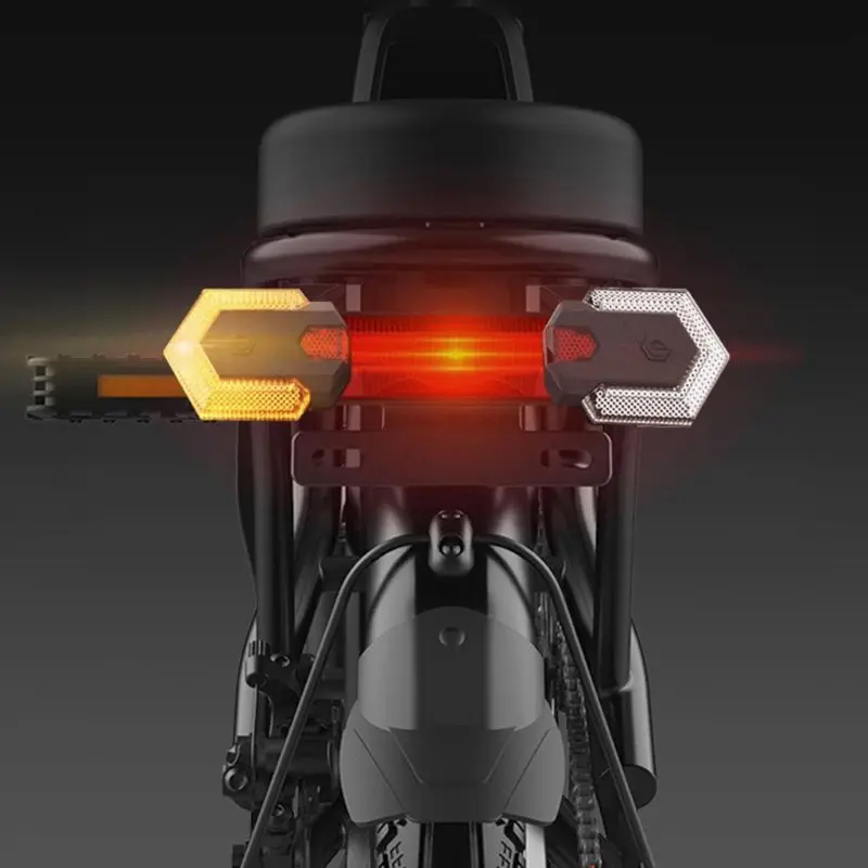 

1 Set Bike Turn Signals Front Rear Light Smart Wireless Remote Control Bicycle Tail Lamp Cycling Safety Warning LED Taillight