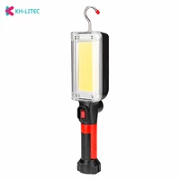 cob led work light floodlight rechargeable lamp led portable magnetic light hook outdoor camping inspection light flashlight