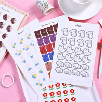 ins cartoon creative color sealing cute sticker girl mobile phone shell handbook diy decorative stickers scrapbooking stationery
