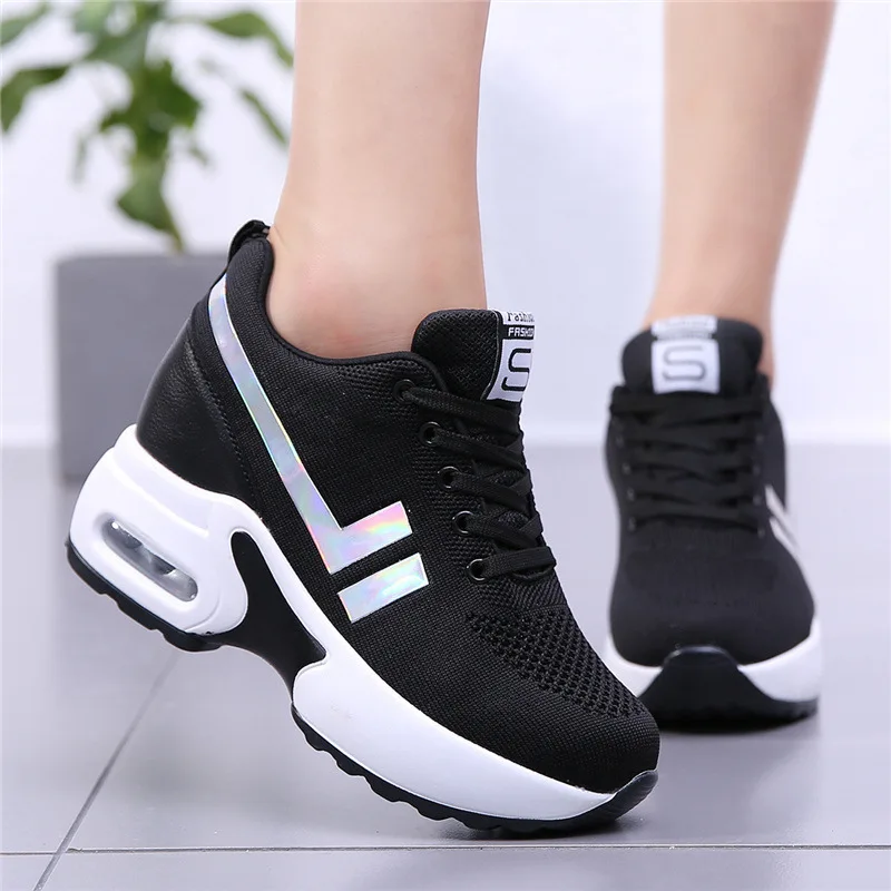 

Women's Elevator Sneakers Spring Korean-Style Single Shoes Travel Shoes All-match Platform Casual Women's Shoes New Style