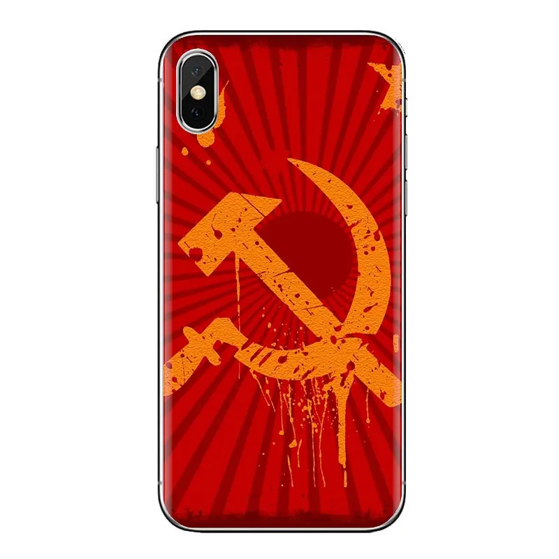 Советский Союз эмблема CCCP для Xiaomi Redmi 4x3 3S Pro mi 3 4 4i 4C 5 5S Max Note 2 прозрачный мягкий