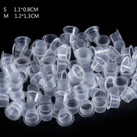 100 pieces disposable tattoo permanent makeup pigment ink caps cups medium small size tattoo supplies accesories