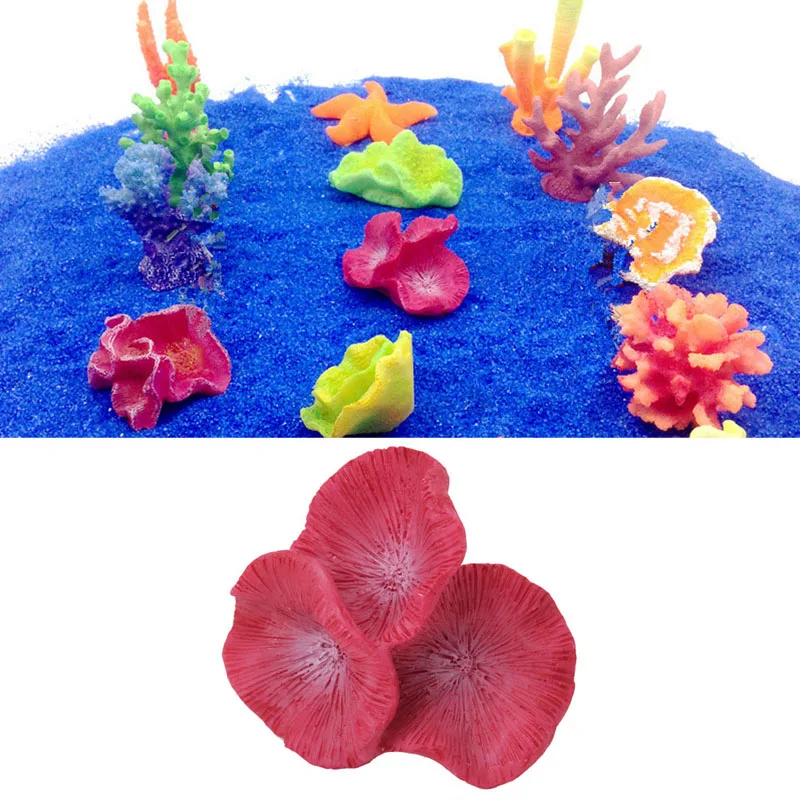 

Аквариумные рыбки, искусственные полимерные коралловые растения, украшение для подводной съемки