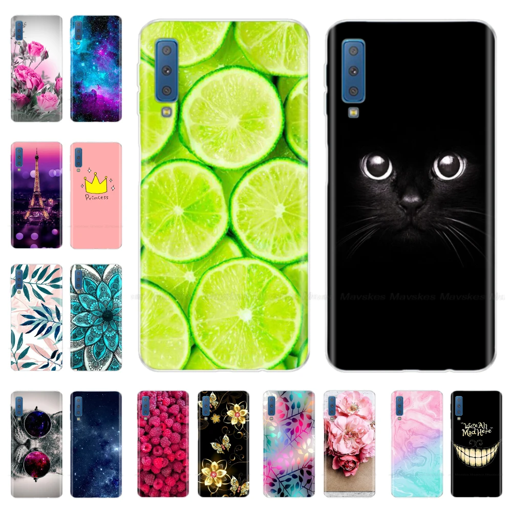 Силиконовый чехол для samsung Galaxy A7 чехол A750 A750F чехол 6,0 'TPU чехол для телефона samsung A 7 750 750F Fundas Coque